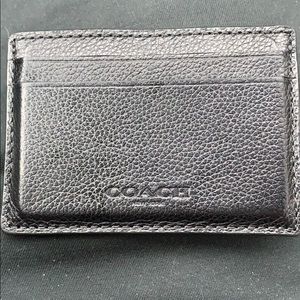 Coach Men’s Card Wallet with Money Clip
